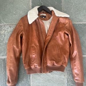 Levis leather bomber jacket